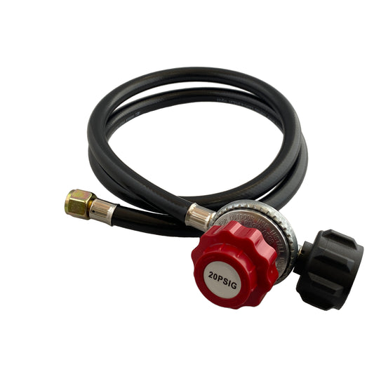 ZB-11: Black High Pressure Propane 0-20 PSI Hose with Regulator