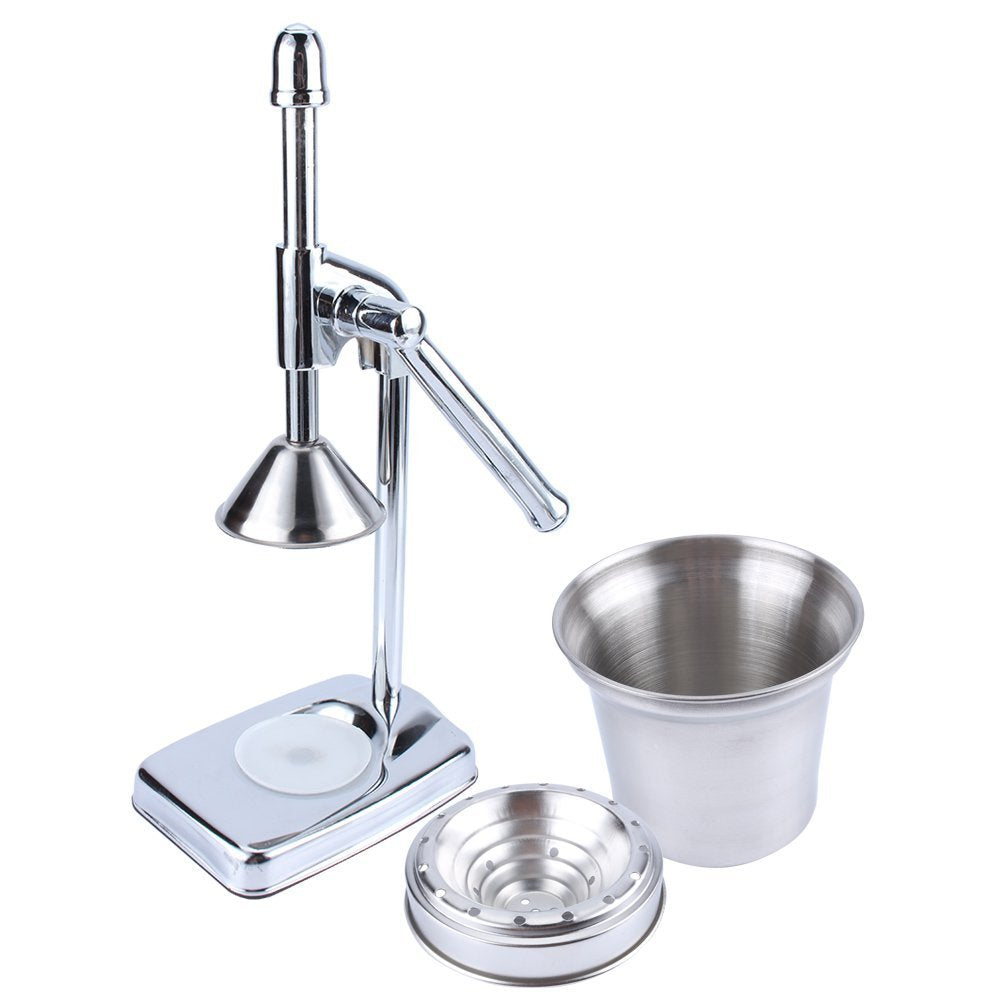 ZJ-802: Manual Citrus Juicer - Iron Base and Stainless Steel Cup
