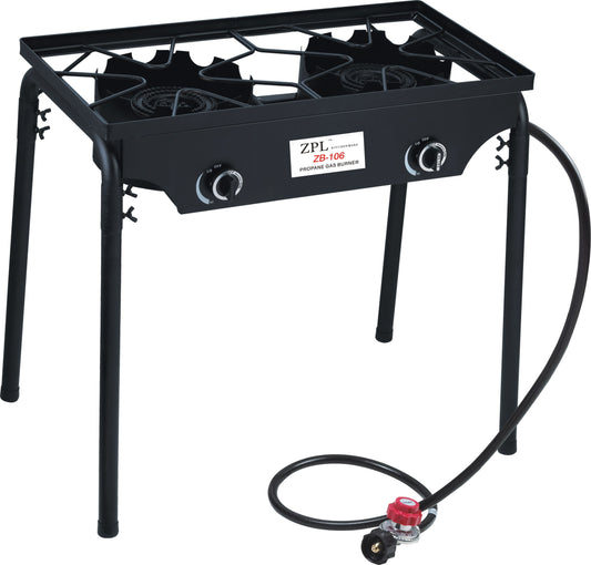 ZB-106: Outdoor Double High Pressure Propane Burner with Stand