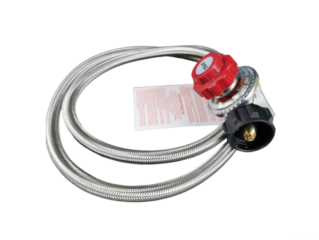 ZB-13: Stainless Steel High Pressure Propane 0-20 PSI Hose with Regulator
